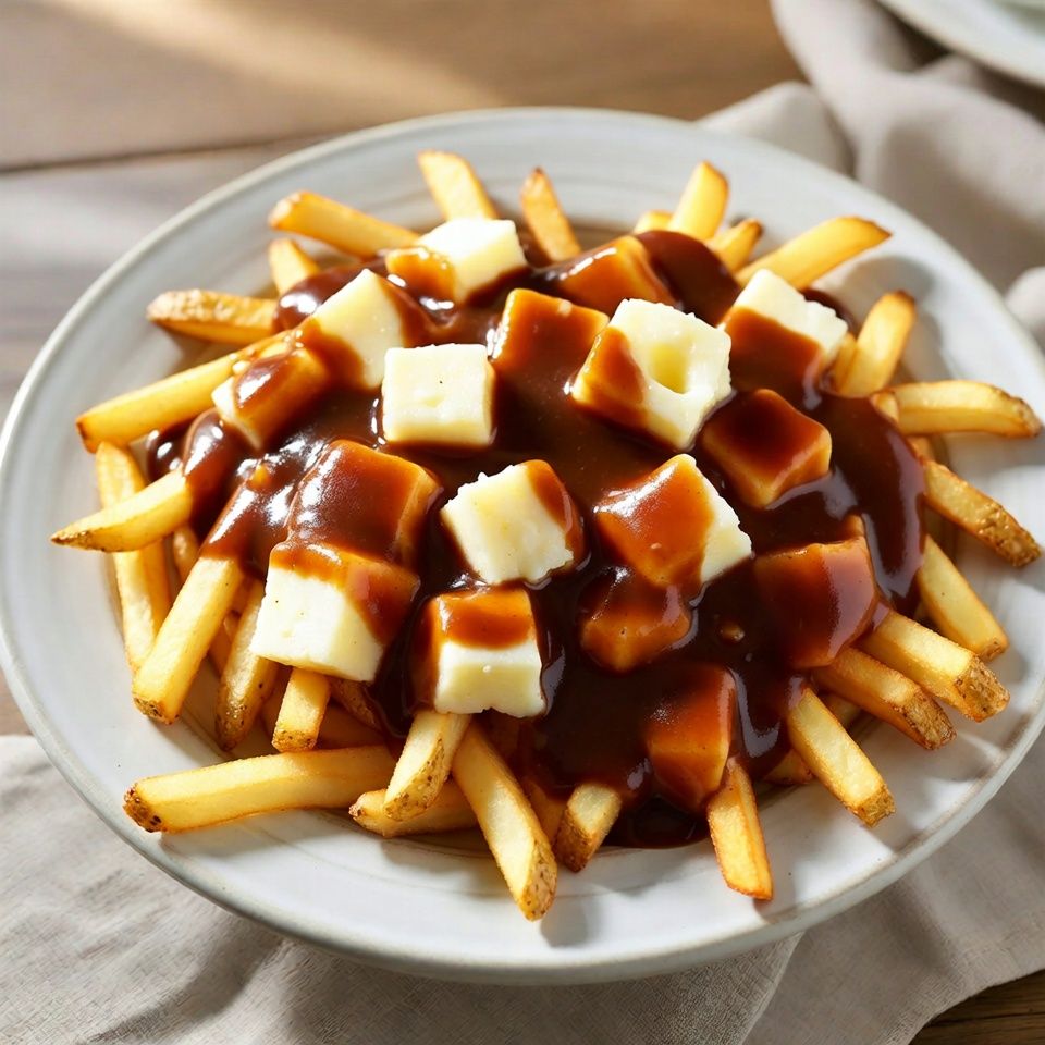 ภาพประกอบ Poutine (Poutine) สร้างด้วย AI